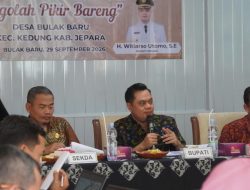 Fokuskan Pembenahan Infrastruktur dan Pariwisata, Bupati Jepara Ngopi Bareng Warga Bulak Baru